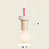economico Luci Isola cucina-lampada a sospensione a led lampada a sospensione in legno semplice caffetteria ristorante bar lampada a sospensione plafoniera in metallo per camera da letto camera per bambini 110-240v