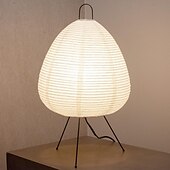 お買い得  ベッドサイドランプ-テーブルランプ ペーパーランプ ライスペーパーランプ 日本のデスクランプ ベッドサイドランプ ホワイトペーパーランタン 110-240v