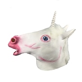 お買い得  ハロウィン 2024-動物緑の魚ヘッドカバーオランウータン馬頭象オンドリヘッドカバー豚頭ヒョウトラキツネマスクラテックスコスプレ用