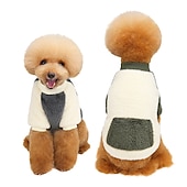 cheap Coats-Dog Cat Coat Jacket Fashion Casual Winter Warm Breathable Soft Washable Comfortable Casual Daily Dog Clothing for Bichon Frise Pomeranian Baby Pet Papillon Small