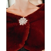 economico Coprispalle in pelliccia-Coprispalle in pelliccia Scialli Stole da donna Neutro Elegante Senza maniche Terital Stole da matrimonio Con Con Piume / in pelliccia Per Matrimonio Autunno inverno