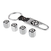 お買い得  車体の装飾＆保護用具-犬の足タイヤエアバルブキャップ 4 個 – 車、トラック、SUV、バイクにユニバーサルフィット &amp; オートバイ