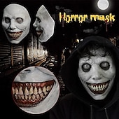 olcso Maszkok-Mindszentek napja Ijesztő mosolygó démonok Maszk Halloween-kellékek Felnőttek Férfi Női Uniszex Borzalom Vicces Ijesztő jelmez Mindszentek napja Farsang Mardi Gras Könnyű farsangi jelmez