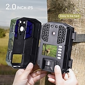 cheap Outdoor IP Network Cameras-Hunting Camera 4K/1080P 2-inch Display 118.11inch Pixels Outdoor Camera IP66 Waterproof Night Vision Camera Include 32G SD Card Supports Wifi Connection To Mobile Phone (Battery Not Included)