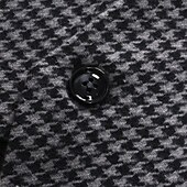 cheap Men&#039;s Vest-Men&#039;s Vest Waistcoat Wedding Daily Streetwear Business Fall Winter Print Polyester Breathable Houndstooth Single Breasted Turndown Regular Fit Black Coffee Vest