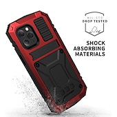 abordables Carcasas iPhone-teléfono Funda Para iPhone 16 Pro Max Plus iPhone 15 Pro Max iPhone 14 13 12 11 Pro Max Plus Mini Impermeable Funda de Cuerpo Entero Armadura Protección de grado militar con película de vidrio de