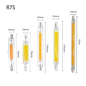 رخيصةأون أضواء LED ثنائي الدبوس-عالية الطاقة cob r7s أنبوب زجاجي ليد 78 مللي متر 118 مللي متر 189 مللي متر cob أضواء لمبة ac110v 220 فولت المنزل استبدال مصباح هالوجين