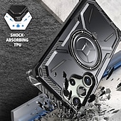 זול מארז סמסונג-כיסוי טלפון לסמסונג גלקסי S23 S22 S21 אולטרה פלוס עם מגסייפ עם סטנד מסגרת בומפר מגנטי שריון TPU PC