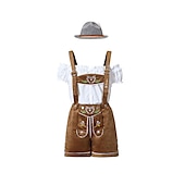 voordelige Lederhosen-Oktoberfest Blouse / overhemd Lederhosen Alpine Hoed Beiers Bavarian Duits Weiden Dames Doek in traditionele stijl