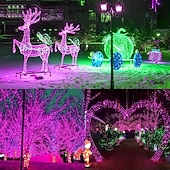 economico Halloween all&#039;Aperto-stringa di luce viola di halloween 8 funzioni per interni ed esterni stringa di luce decorativa di halloween spina di sicurezza a bassa tensione 10 metri 100 luci 20 metri 200 luci 30 metri 300 luci