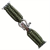 baratos Pulseiras de Apple Watch-1 pacote Corda trançada artesanal Compatível com Pulseira Apple Watch 38mm 40mm 41mm 42mm 44mm 45mm 49mm Entrançado Elástico Ajustável Tecido pulseira de substituição para iwatch Ultra 2 Series 9 8 7