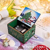 preiswerte Event &amp; Party Supplies-entzückende, antik geschnitzte, handgekurbelte Spieluhr aus Holz – perfektes Weihnachtsgeschenk für Kinder, Mama, Papa, Freunde und mehr!