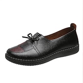 economico Ballerine da donna-Mocassini casual slip-on da donna con suola morbida – scarpe basse leggere in pelle PU con dettagli in pizzo per camminare, viaggiare e indossare tutti i giorni