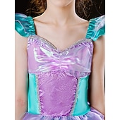 abordables Costumes pour filles-Sirène Sirène Princesse Aqua Robe Costume de soirée à thème Cosplay for Fille Enfant Carnaval Mascarade