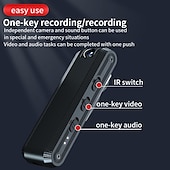 お買い得  屋内IPネットワークカメラ-1080p hd ビデオレコーダーミニ隠しカメラクリップ ir ナイトカムバッククリップボディ dv rdv dvr ビデオ監視ビデオカメラループ録画