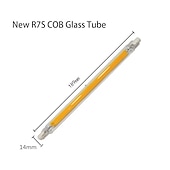 رخيصةأون أضواء LED ثنائي الدبوس-عالية الطاقة cob r7s أنبوب زجاجي ليد 78 مللي متر 118 مللي متر 189 مللي متر cob أضواء لمبة ac110v 220 فولت المنزل استبدال مصباح هالوجين