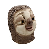 preiswerte Masken-Faultier Maske Haloween Figuren Erwachsene Herren Damen Lustig Halloween Halloween Karneval Einfaches Karnevalskostüm
