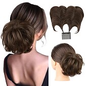 abordables Chignons-chignons Chignon A Clipser Cheveux Synthétiques Pièce de cheveux Extension des cheveux Bouclé Soirée Usage quotidien Soirée &amp; Evénement A1 A2 A3