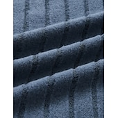 economico magliette di base-Per uomo Maglietta Camicia a Maniche Lunghe Manica Lunga Girocollo Primavera &amp; Autunno Semplice Striscia di Fossa Moda Designer Essenziale Lavoro a maglia Vacanza Streetwear Uscire Vinaccia Nero Blu