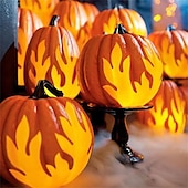 levne Halloweenové závěsné a stolní dekorace-halloweenská dýňová lucerna jack-o-lantern na baterie napájená osvětleným plamenem dýňová párty laskavost venkovní zahradní dekorace