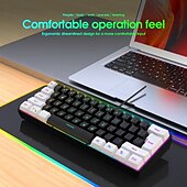 voordelige Toetsenborden-bedraad gamingtoetsenbord klein rgb-membraan-gamingtoetsenbord met achtergrondverlichting ultracompact mini waterdicht toetsenbord voor pc-computergamers
