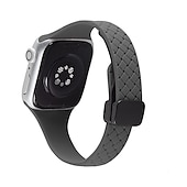 baratos Pulseiras de Apple Watch-Pulseira Esportiva Compatível com Pulseira Apple Watch 38mm 40mm 41mm 42mm 44mm 45mm 49mm Elástico Áspero Fecho Magnético Silicone pulseira de substituição para iwatch Ultra 2 Series 9 8 7 SE 6 5 4 3