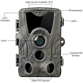 cheap Indoor IP Network Cameras-Capture Wildlife in Action HC-801A Hunting Trail Camera With Night Vision &amp; Motion Activation