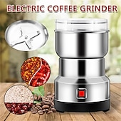 economico Elettrodomestici da cucina-Macinino elettrico per chicchi di caffè, lame in acciaio inossidabile, frullatore per spezie, erbe e noci