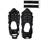 abordables Fournitures pour la maison-Couvre-chaussures antidérapants pour crampons à 24 dents - parfaits pour la traction hivernale et la randonnée sur neige en plein air