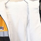 billiga Pojkars dunjacka och parka-Barn Pojkar Fleece-jacka Hoodiejacka Ytterkläder Grafisk Färgblock Nummer Långärmad Dragkedja Täcka Utomhus Förtjusande Dagligen Automatisk sammetsjacka med knappar svart Stor sammetsjacka bakficka