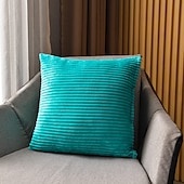 levne Trendy polštáře-dekorativní přehozové polštáře pruhované manšestrové povlaky na polštáře jednobarevné polštáře pohovka polštář opěrka hlavy opěrka polštář 1ks