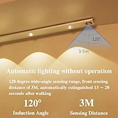 ieftine lumina dulapului-lumină de noapte cu led senzor de mișcare automată lumină led reîncărcabilă prin usb 3 culori reglare 20/30/40 cm 2/3 led pentru dulap de bucătărie iluminat canal scară