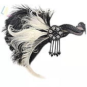 economico Accessori e altro-Cerchietti Fascia per capelli da ballerina charleston Retrò vintage 1920s Pizzo Per Il grande Gatsby Cosplay Halloween Carnevale Per donna Bigiotteria Gioielleria di moda