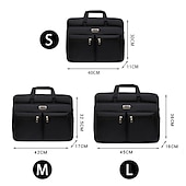 cheap Men&#039;s Bags-Men&#039;s Business Laptop Bag with Shoulder Strap, Water-Resistant Work Briefcase with Multiple Zipper Pockets for Office and Travel
