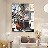 preiswerte Abstrakte Gemälde-Handgemaltes Picasso-Ölgemälde, Picasso-Gemälde, abstraktes figuratives Wandkunstbild, handgefertigtes Gemälde, Kunstwerk für Heimdekoration, Wohnzimmer, Schlafzimmer, gerollte Leinwand, ohne Rahmen