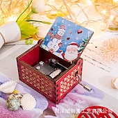 preiswerte Event &amp; Party Supplies-entzückende, antik geschnitzte, handgekurbelte Spieluhr aus Holz – perfektes Weihnachtsgeschenk für Kinder, Mama, Papa, Freunde und mehr!