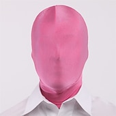 economico oggetti di scena per cabine fotografiche-Maschera a pieno facciale da 2 pezzi bw maschera di seconda pellecappuccio in spandex di Halloween per tessuto unisex