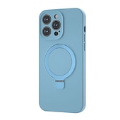 halpa iPhone-kotelot-puhelin Etui Käyttötarkoitus iPhone 13 12 Pro Max Takakuori Magsafen kanssa Tukee langatonta latausta Tukijalka Iskunkestävä Yhtenäinen väri silikageeli Silikoni