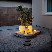 economico Lampioni-Lampada solare in mattoni di ghiaccio Lampada da giardino paesaggio balcone Lampada da pavimento in piastrelle Decorazione cortile Lampada sepolta con blocco di ghiaccio