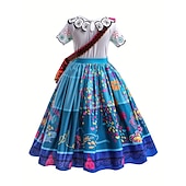billige Jentekostymer-Isabela Madrigal Luisa Dolores Cosplay kostyme Blomsterpikekjole Ferie kjole søt stil for Jente Barne Barnas Dag Nytt År Maskerade