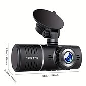 cheap Car DVR-3 Cameras Lens 2.5In Car DVR Dash Cam HD Dash Camera Three Way Lens Video Recorder 1080P Black Box Cycle Dashcam Camcorder