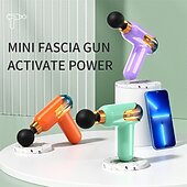 お買い得  ボディマッサージ機-ポータブル液晶マッサージガン深部組織筋肉電気マッサージ器脚ボディ首肩の痛みを軽減スポーツリラクゼーション (1 個)