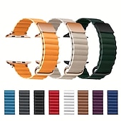 رخيصةأون عصابات Apple Watch-متوافق مع Apple Watchband 38 مم 40 مم 41 مم 42 مم 44 مم 45 مم 49 مم مشبك معدني نساء رجال جلد استبدال حزام الساعة إلى iwatch Ultra 2 Series 9 8 7 SE 6 5 4 3 2 1