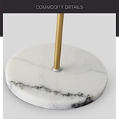 baratos candeeiro de mesa e chão-Luminária de Chão Para Sala de Estar / Quarto Metal 110-120V / 220-240V Preto / Branco / Dourado