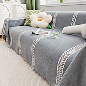 cheap Sofa Blanket-Chenille Sofa Cover Couch Cover Sage Green Couch Protector  Sofa Blanket Sofa Throw Cover for Couches Washable Sectional Sofa Couch Covers for Dogs