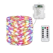 お買い得  電池式-2メートル 5メートル 10メートル ストリングライト 20/50/100/120 LED 2835 SMD 温白色 ホワイト マルチカラー 銅線ライト ハロウィーン クリエイティブ パーティー 3 V