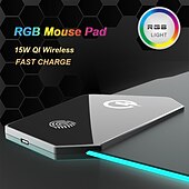 levne Podložky pod myš-vysoce kvalitní multifunkční voděodolná gumová velká 15w ed rgb 4mm bezdrátová nabíječka herní kancelářský koberec podložka pod myš