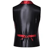 abordables Gilet pour homme-Homme Gilet Extérieur Usage quotidien Vacances Sortie Mode basique Automne hiver Bouton Polyester Chaud Plein Boutonnage Simple Revers Standard Noir Blanche Rouge Bleu Gilet