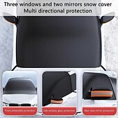 ieftine Articole vii în aer liber-husa de parbriz imbunatatita parasolar cu magnet rezistent la apa, rezistenta la zapada, capac de protectie solara pentru geam din fata masinii cu banda reflectorizanta si centura de fixare rezistenta la vant