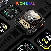 お買い得  スマートウォッチ-LIGE BW0619 スマートウォッチ 2.01 インチ スマート·ウォッチ ブルートゥース 着信通知 アクティビティトラッカー 睡眠サイクル計測器 と互換性があります Android iOS 女性 男性 コンパス メッセージ受信通知 ステップトラッカー IP 67 44mmの時計ケース